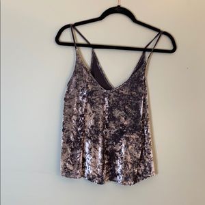 American eagle velvet tank top